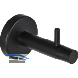 Wandt�rpuffer mit Haken, L�nge 82 mm, Stahl schwarz matt