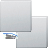 FSB Blindrosette quadratisch 12 1704 00000 ASL, Edelstahl matt