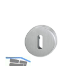 HOPPE Schl�sselrosette BB, � 52, H�he 8, Edelstahl matt