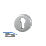 HOPPE Zylinderrosette PZ, � 52, H�he 8, Edelstahl matt