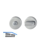 HOPPE WC - Rosette � 52, H�he 8, Edelstahl matt