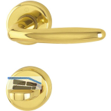 HOPPE Dr�ckergarnitur ROISSY - auf Rosette WC, Messing poliert lackiert