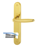 HOPPE Dr�ckergarnitur ROISSY - auf Schild PZ 88, Messing poliert lackiert