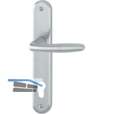 HOPPE Dr�ckergarnitur ROISSY - auf Schild PZ 88, 35 - 54, Messing verchromt matt