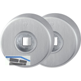 HOPPE Dr�ckerrosette rund, Edelstahl matt