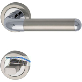 MARCHESI Dr�ckergarnitur ZEUS - auf Rosette WC, verchromt/Edelstahl matt
