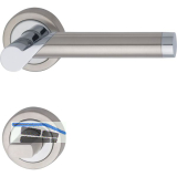 MARCHESI Dr�ckergarnitur ODIN - auf Rosette WC, verchromt/Edelstahl matt