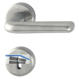 HOPPE Dr�ckergarnitur HELSINGBORG - auf Rosette BB, 37 - 42, Edelstahl matt