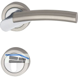 MARCHESI Dr�ckergarnitur MIND - auf Rosette PZ, Zamak verchromt/vernickelt matt