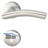 MARCHESI Dr�ckergarnitur NEW YORK - auf Rosette BB, 38 - 45, Edelstahl