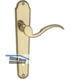 MARCHESI Dr�ckergarnitur L�FFELFORM/POSTHORN - auf Schild PZ 88, Messing poliert