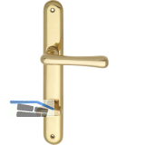 Dr�ckergarnitur ELEGANT - auf Schild WC 90, Messing poliert