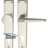 Wechselgarnitur WG 2000 PZ 88, - auf Schild PZ 88, Alu neusilber eloxiert