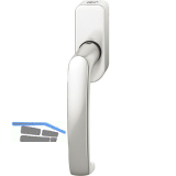 FSB Fenstergriff 34 1045 abschlie�bar ovale Rosette, Aluminium silber eloxiert