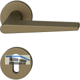 FSB Dr�ckergarnitur 12 1005 ASL auf Rosette PZ, Aluminium mittelbronzefarbig