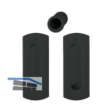 HOPPE Schiebet�rmuschel Set M463 - BL, Messing schwarz