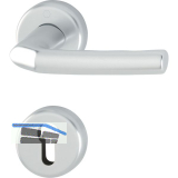 Dr�ckergarnitur BIRMINGHAM - auf Rosette PZ, 37 - 42, silber eloxiert