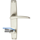 Dr�ckergarnitur WG 1000 FAVORIT - auf Schild WC 90, 38 - 43, Neusilber eloxiert