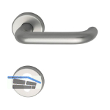 Dr�ckergarnitur WG 1700L - auf Rosette PZ, 38 - 43, silber eloxiert