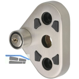 Fenstergriffsicherung FSB 34 3407 gleichsperrend, Edelstahl matt