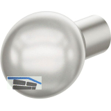 FSB Knopfdr�ckerlochteil 08 0802 04600 ASL drehbar, Aluminium silber eloxiert