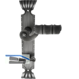 SCH�SSWENDER Dr�ckergarnitur TYROL - auf Schild WC 90, schwarz passiviert