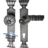 SCH�SSWENDER Wechselgarnitur TYROL - auf Schild PZ88, Rechts, schwarz passiviert