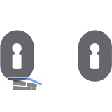 FSB Kleberosette 15 1721 BB, Aluminium schwarz matt