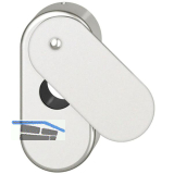 FSB Verdeckrosette oval 17 1759 mit ovaler Abdeckung, Aluminium silber eloxiert