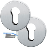 FSB Zylinderrosette rund 12 1735 00010 ASL, Edelstahl matt