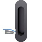 FSB Schiebet�rmuschel 42 4250 oval offen, Aluminium schwarz matt
