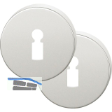 FSB Buntbartrosette rund 12 1735 00002 ASL, Aluminium silber eloxiert