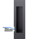 FSB Schiebet�rmuschel 42 4251 eckig offen, Aluminium schwarz matt