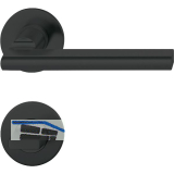 FSB Dr�ckergarnitur 10 1035 fl�chenb�ndig WC, 38 - 42, Aluminium schwarz