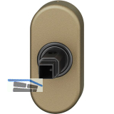 FSB Fenstergriff Adapter-Rosette oval, Aluminium mittelbronzefarbig
