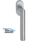 MARCHESI Fenstergriff GEHRUNG, Rastung, 7 x 38 mm, Edelstahl matt