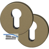 FSB Zylinderrosette rund 12 1735 00010 ASL, Aluminium mittelbronzefarbig