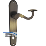 MARCHESI FH Dr�ckergarnitur POSTHORN - auf Schild PZ 88, Messing patiniert