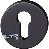FSB Zylinderrosette rund 17 1735 01510 AGL, Aluminium schwarz matt