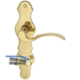 MARCHESI FH Dr�ckergarnitur L�FFELFORM - auf Schild WC 90, Messing poliert