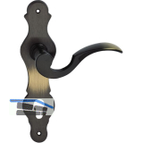 MARCHESI FH Dr�ckergarnitur L�FFELFORM - auf Schild PZ 88, Messing patiniert