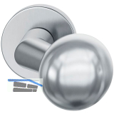 FSB T�rknopf 23 08246 03400 ASL/AGL fest auf Rosette, Edelstahl matt