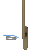 FSB Hebeschiebet�rgriff 34 1076, Aluminium mittelbronzefarbig