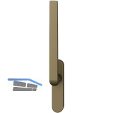 FSB Hebeschiebet�rgriff 34 1267, Aluminium mittelbronzefarbig