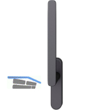 FSB Hebeschiebet�rgriff 34 1289, Aluminium schwarz matt