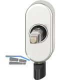 FSB Fenstergriff Adapter-Rosette Selbstverriegelung, Aluminium silber eloxiert