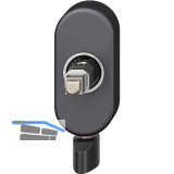 FSB Fenstergriff Adapter-Rosette Selbstverriegelung, Aluminium schwarz matt