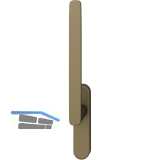 FSB Hebeschiebet�rgriff 34 1289, Aluminium mittelbronzefarbig