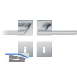 FSB Dr�ckergarnitur 12 1035 ASL auf Rosette eckig BB, silber eloxiert