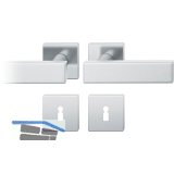 FSB Dr�ckergarnitur 12 1003 ASL auf Rosette eckig BB, Edelstahl matt